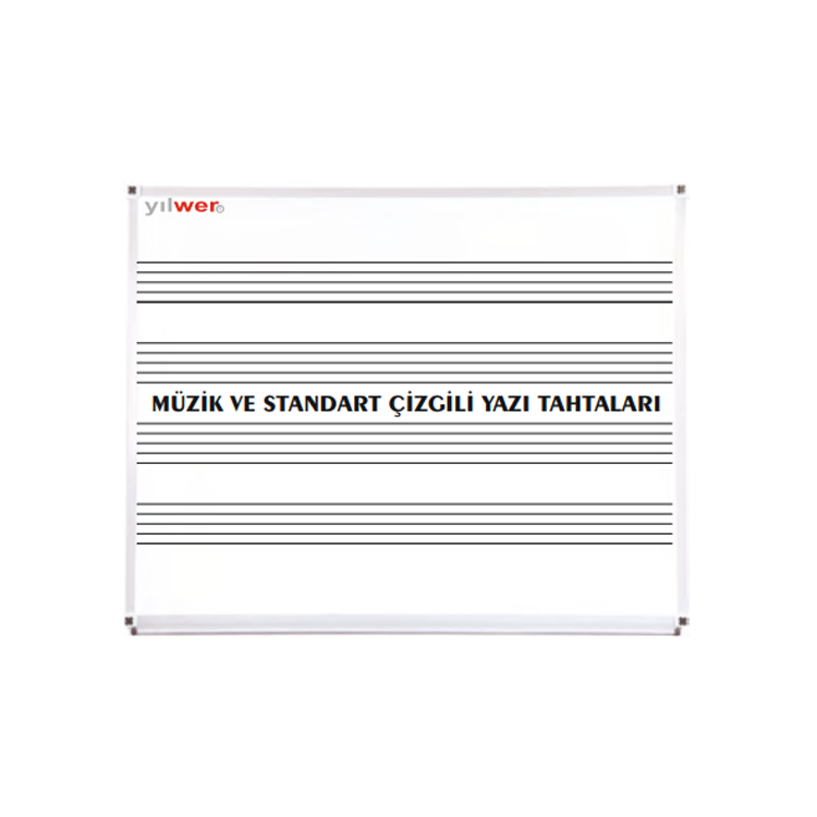 120x200 cm Müzik ve Standart Çizgili Yazı Tahtası 